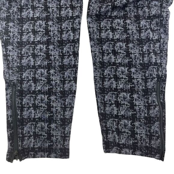 Betabrand Womens Shibori Print Straight Leg Yoga Dress Pants Black Gray Size XL - Picture 3 of 15
